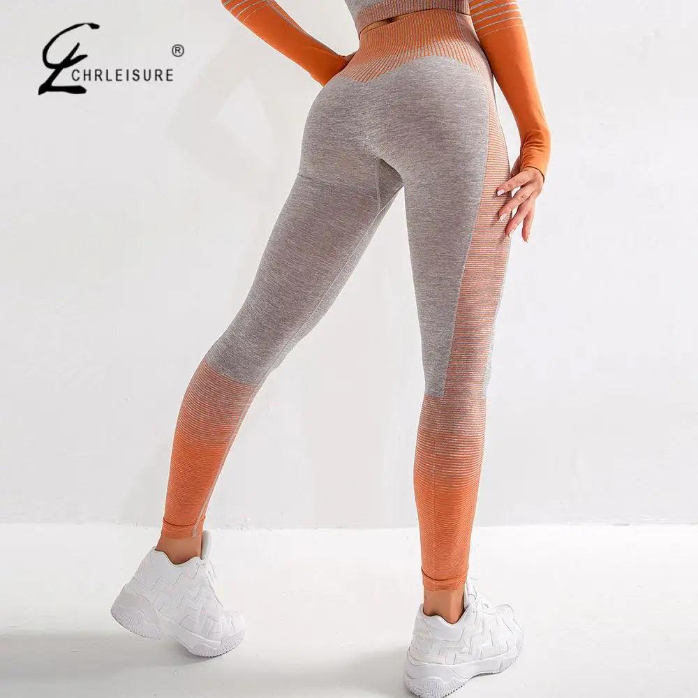 Women Sexy Push Up High Waist Leggings Gym Activewear Seamless Legging Knitting Workout Femme Jegging Stylish Sporty Performance Leggings