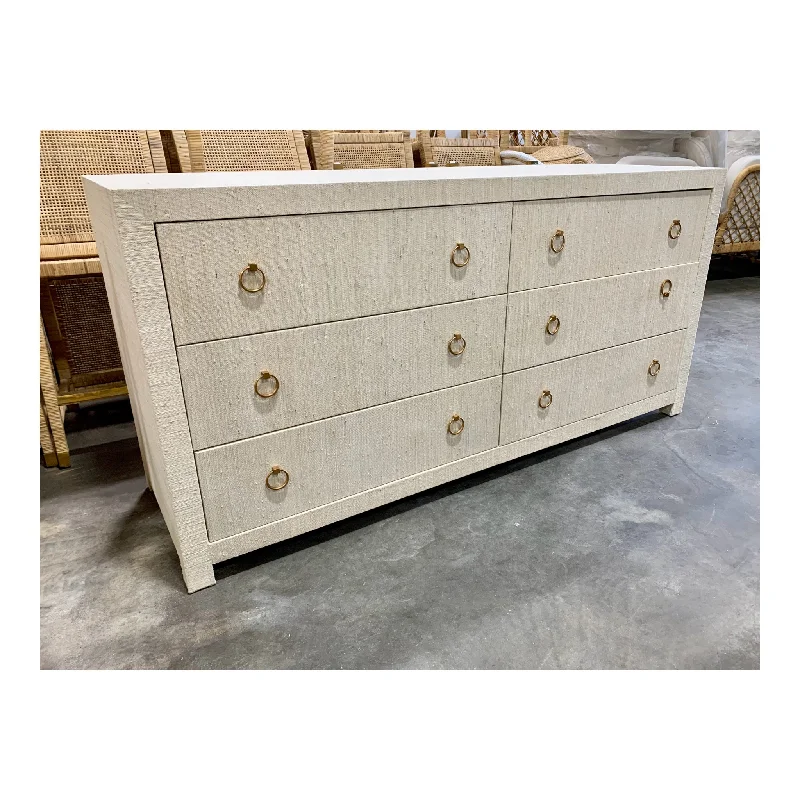 Blake Dresser (Wide 6-Drawer)-Natural Tunics Exclusive limited