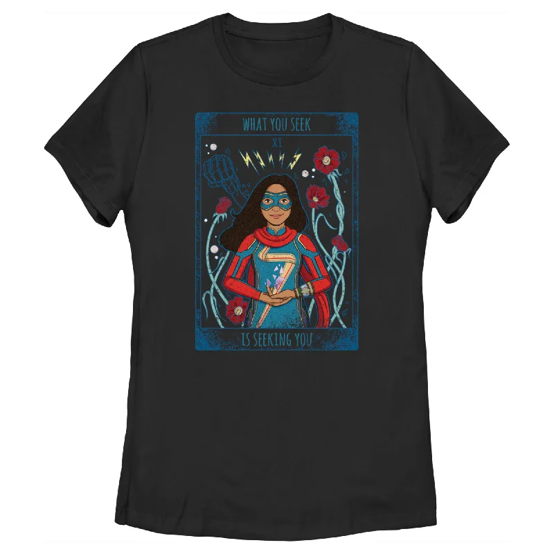 Women's Marvel Ms Marvel Destined T-Shirt-- Machine Wash Dry Clean Hand Wash