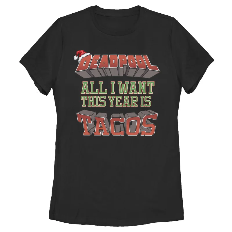 Women's Marvel Tacos This Year T-Shirt-- Lace Blend Ribbed Blend Corduroy Blend