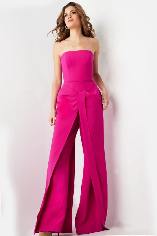 Jovani 03828 Long Wide Leg Evening Formal Jumpsuit Summer jumpsuit, Light fabric, Casual, Relaxed fit