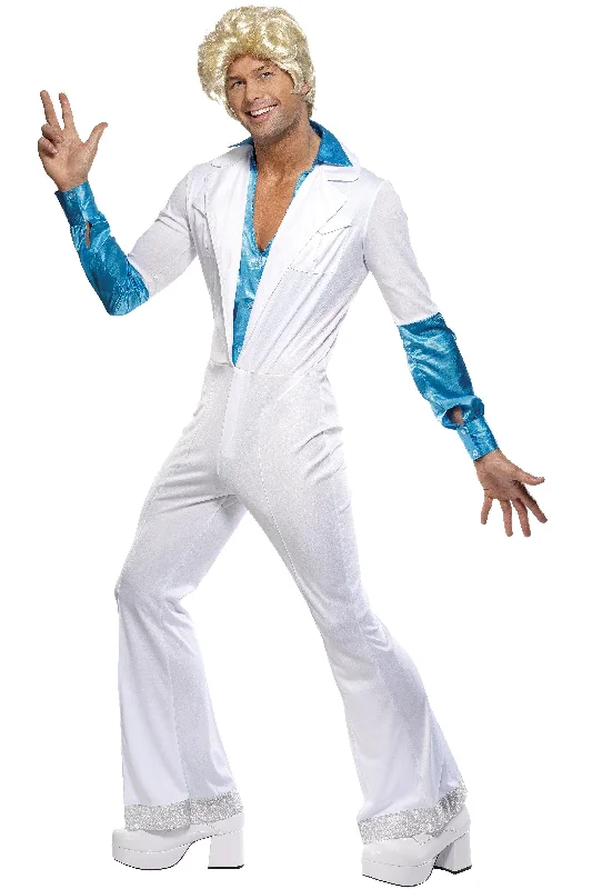 Abba Super 70s Pop Star Disco Jumpsuit Costume Party Fancy Dress Up Casual chic jumpsuit, Trendy, Comfortable, Relaxed