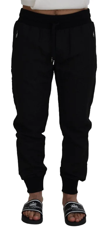 Elegant Black Jogger Pants For The Modern Man Trendy Wide-Legged Trousers