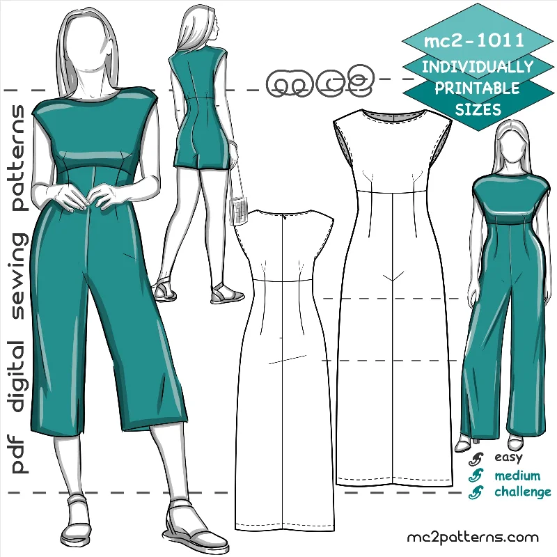 Jumpsuit with Boat-neck & High-waisted Palazzo High waist jumpsuit, Slim fit, Chic, Comfortable