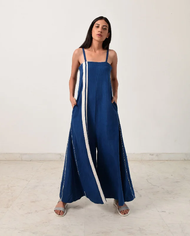 INDIGO STRAPPY JUMPSUIT Elegant jumpsuit, Party wear, Chic, Comfortable