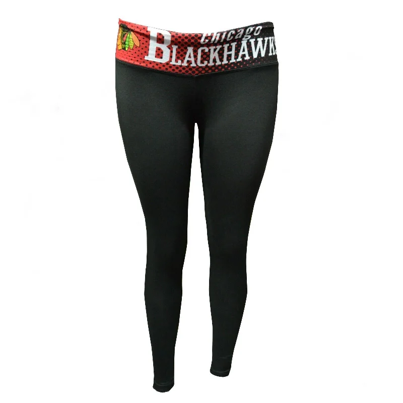 Concept Sports Women's Chicago Blackhawks Dynamic Leggings Stylish High-Waisted Leggings