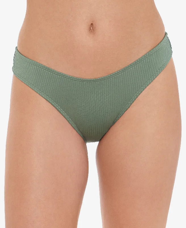 Juniors' Ribbed Hipster Bikini Bottoms Bikini with criss-cross straps, Sexy, Trendy, Comfortable