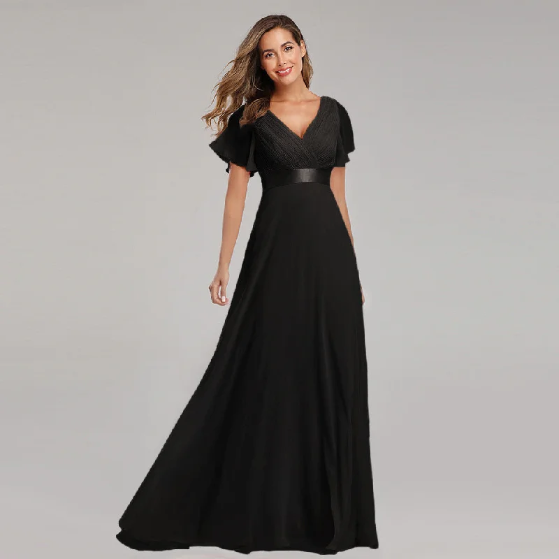 Versatile Shimmering Asymmetrical Cap Sleeve Sheath Midi Evening Dress Tunics Recommended stylist