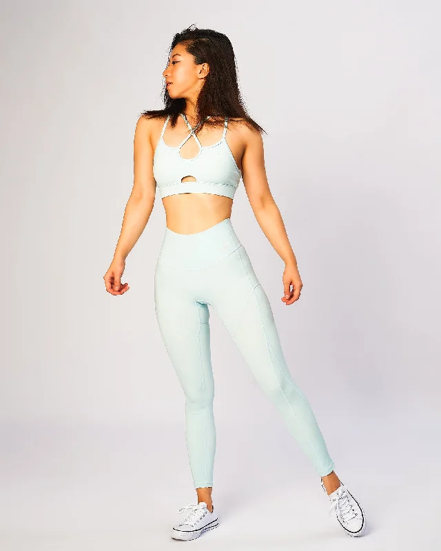 Untouched Ocean | W's high Waist 7/8 leggings - Polar Sea Fashionable High-Rise Leggings