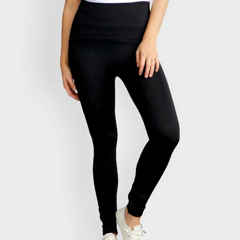 High Waisted Fleece Lined Leggings Trendy Cut-Out Activewear Leggings