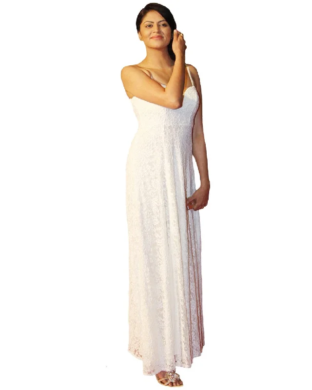 Bollywood Celebrity in Off White Color Long Dress Tunics Favorite customer