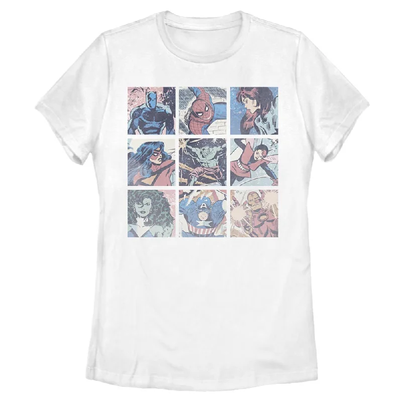 Women's Marvel Pastel Heroes T-Shirt-- Anti-Shrink Durable Soft