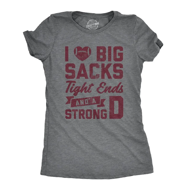 I Love Big Sacks Women's T Shirt-- Collared T-Shirt Boat Neck A-Line