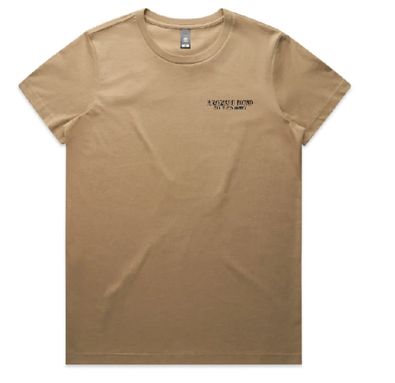 Ironbark - Tan T-Shirt-- Cashmere Blend Cotton Blend Poly Blend