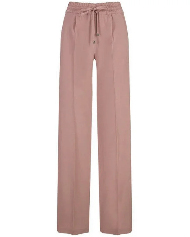 Powder Pink Straight Leg Pant Casual Wide Pants