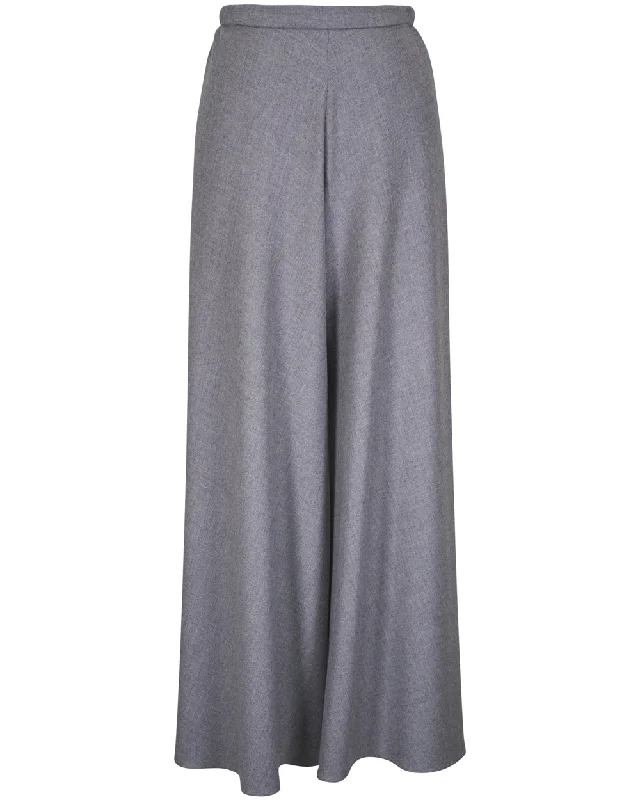 Grey Cashmere Challis Chute Pant Slim-Fit Leggings