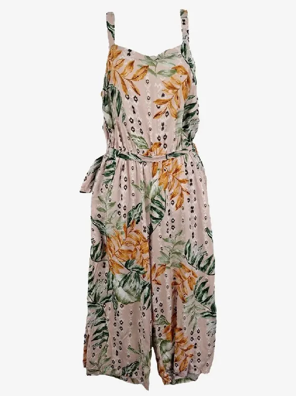 San Jose Leafy Blush Summer Jumpsuit Size L Printed jumpsuit, Floral pattern, Bohemian style, Vibrant