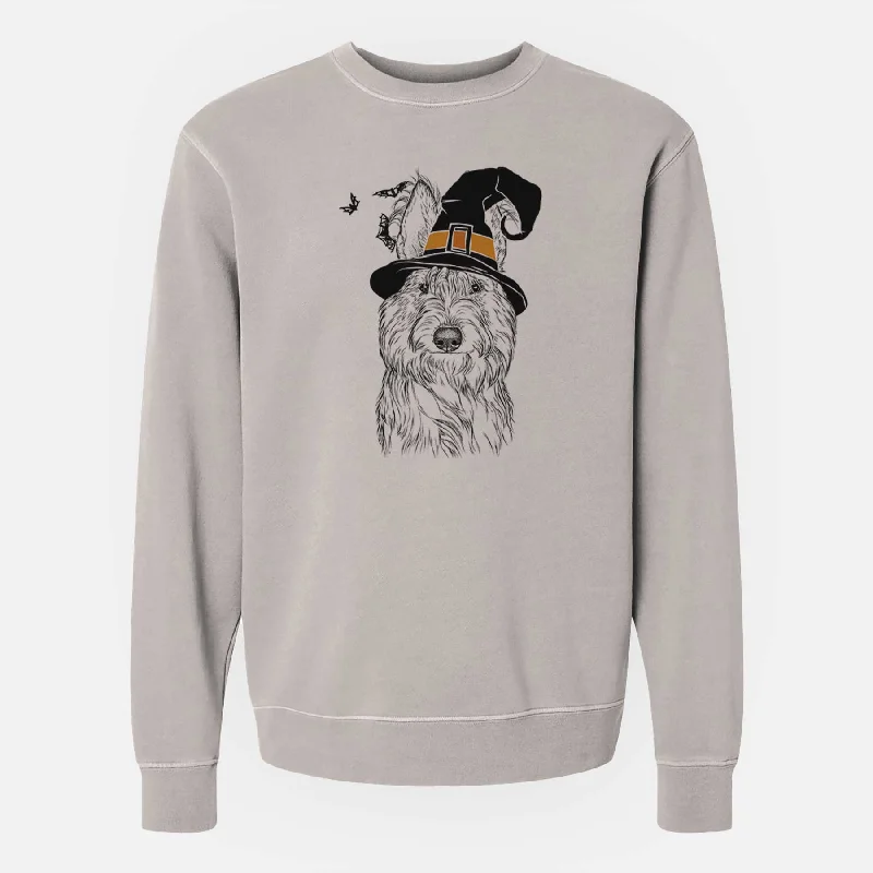 Witch Luna the Berger Picard - Unisex Pigment Dyed Crew Sweatshirt Oversized Hoodie Comfort Casual