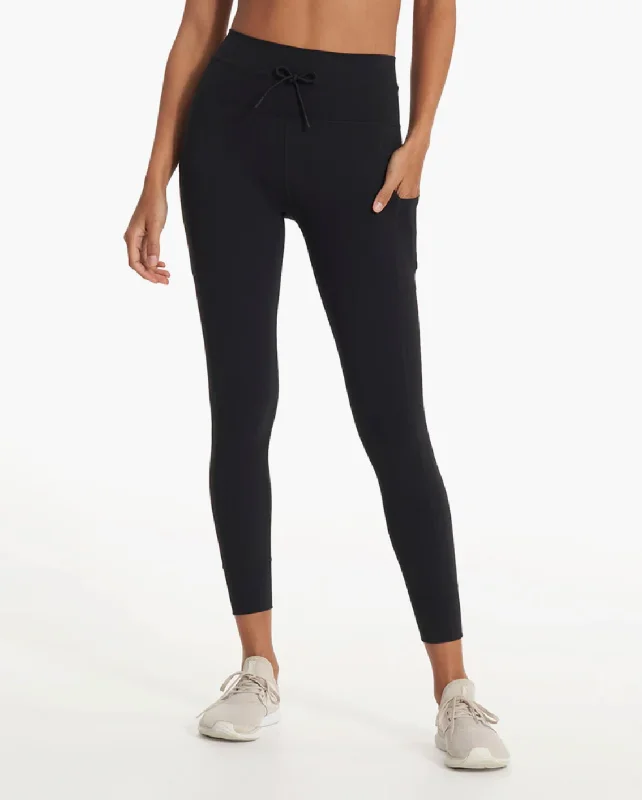 Daily Pocket Legging- Black Cozy Full-Length Workout Leggings