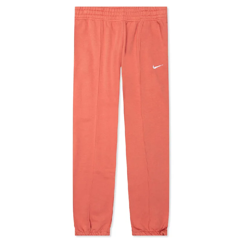 Sportswear Women’s Essentials Fleece Pants - Madder Root/White Comfortable Jogging Pants