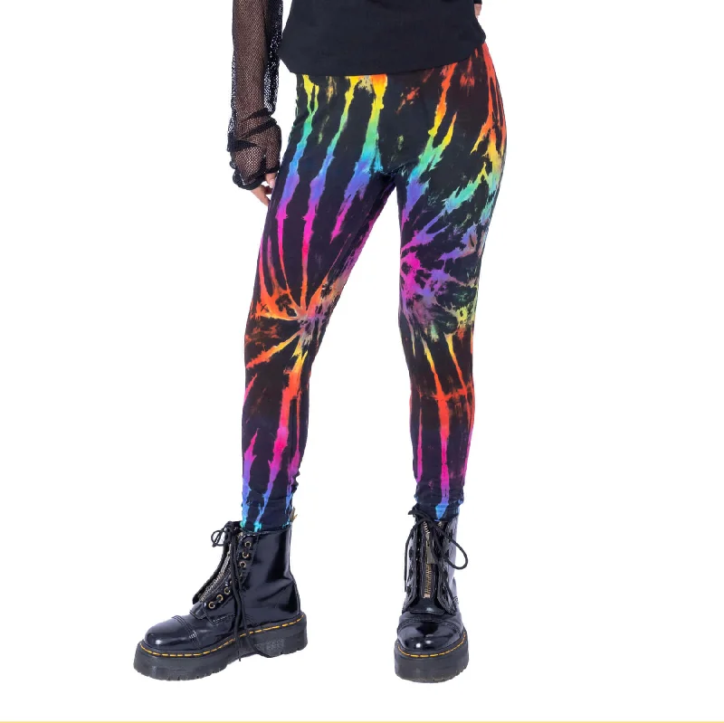 IRIDA LEGGINGS - DARK RAINBOW Fashionable Seamless Leggings