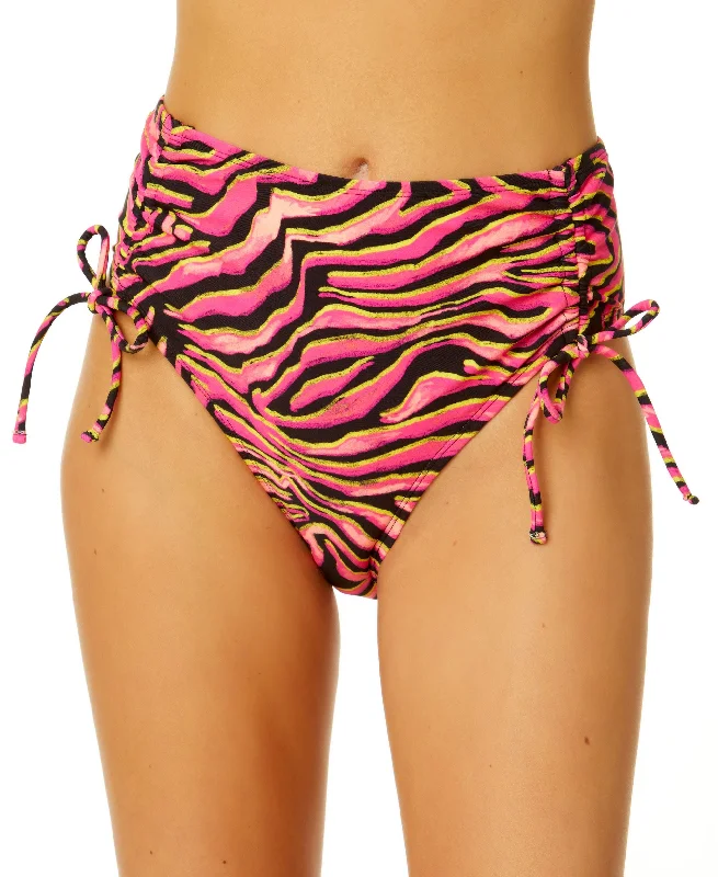 Juniors' Mane Event Cinched High-Waist Bikini Bottoms Bandeau bikini top, Strapless, Sexy, Comfortable