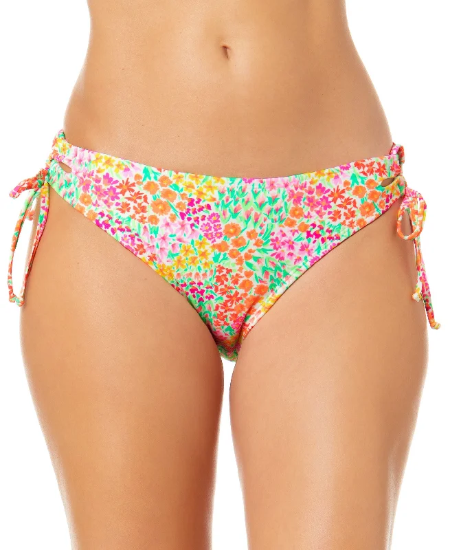 Juniors' Sun Garden Lace-Up Hipster Bikini Bottoms Bikini with adjustable straps, Comfortable, Trendy, Sexy