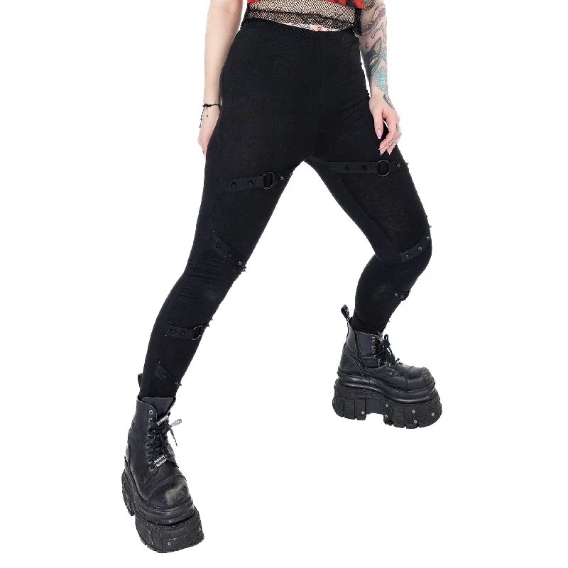 RAYA LEGGINGS - BLACK Casual Sporty Leggings