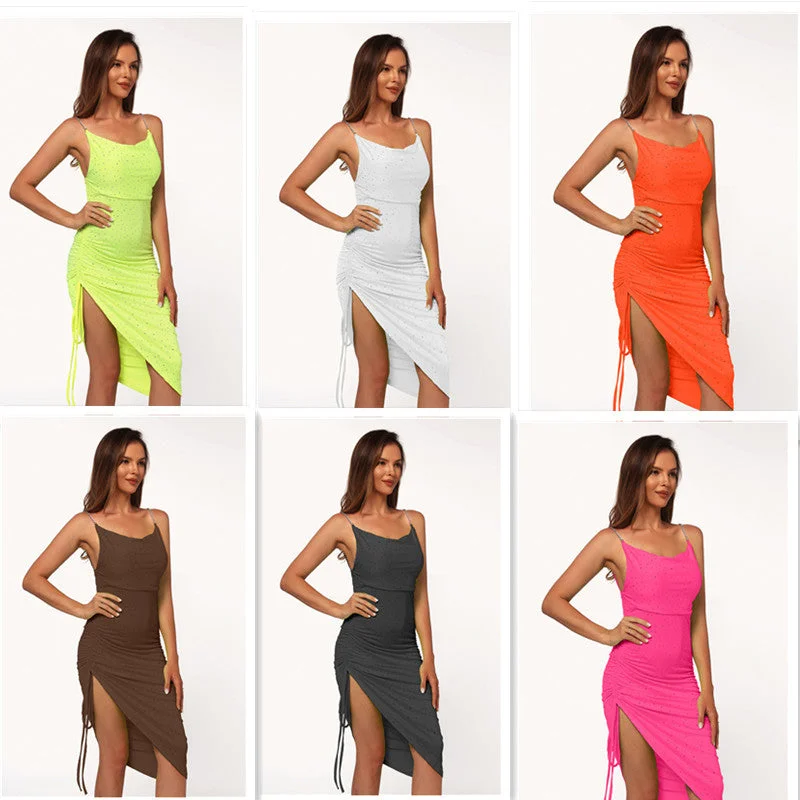 Sexy Summer Sequined Halter Dresses Tunics Review highly