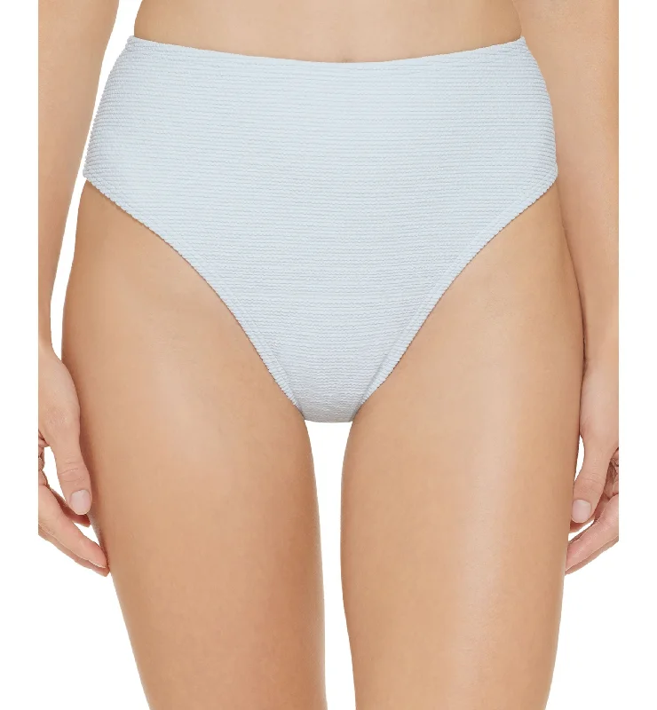 Textured High-Waist Bikini Bottom Front tie bikini