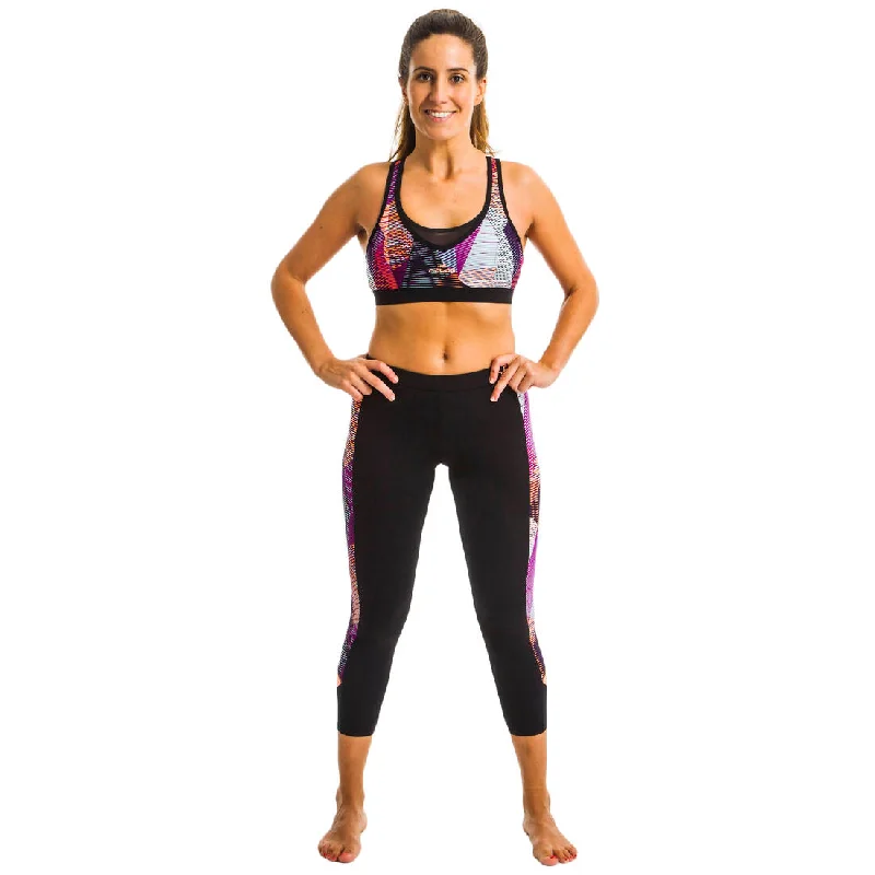 Women's Aquafitness Leggings Vib Black Trendy Full-Length Leggings