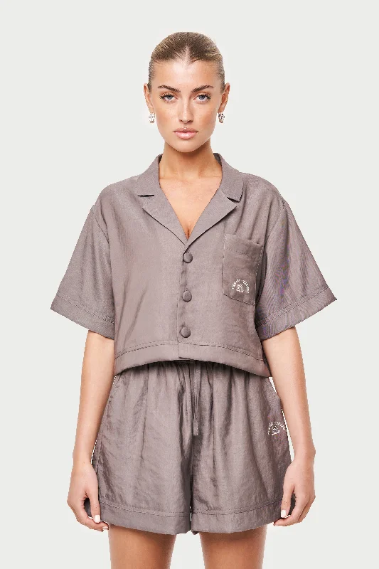 CLUB DE COUTURE RESORT SHIRT - MINK-- Anti-Shrink Durable Soft