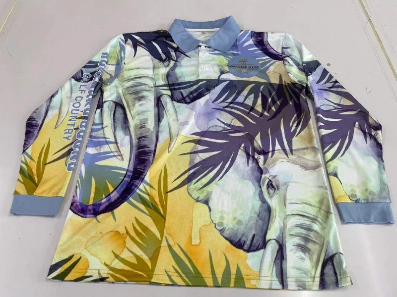 HBGC Fishing Shirts - Beautiful Elephant-- Chenille Blend Fleece Blend Nylon Blend