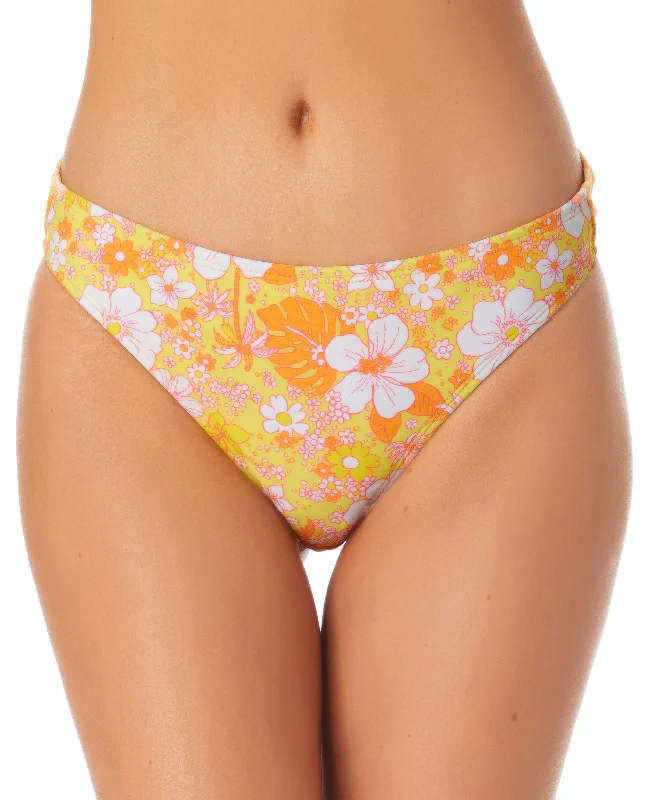 Juniors' Printed Bikini Bottoms High-leg bikini bottom, Sexy, Retro, Trendy