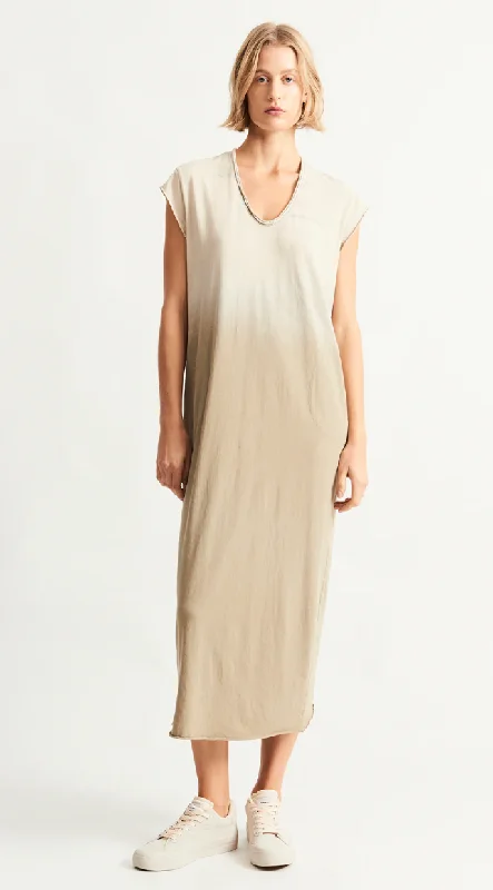 COCOON DRESS - FADED SAND Tunics Long Elegant