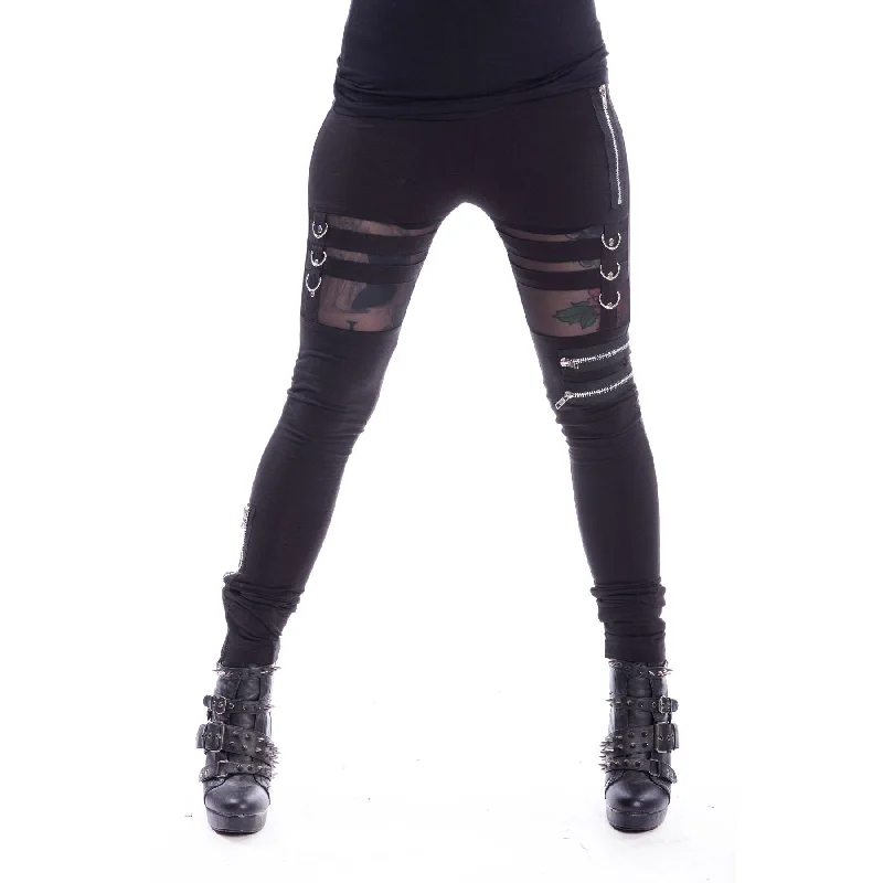 INKA LEGGINGS - BLACK Elegant Full-Body Leggings