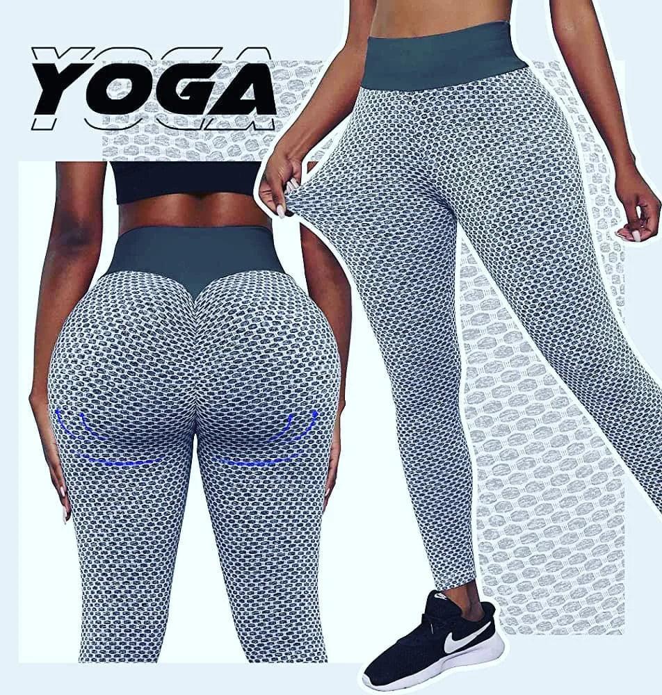 Seamless Fitness Women Yoga Leggings Push Up Gym Fitness High Waist Workout Leggings Fashion Patchwork Print High Waist Pants Comfortable Fleece-Lined Leggings