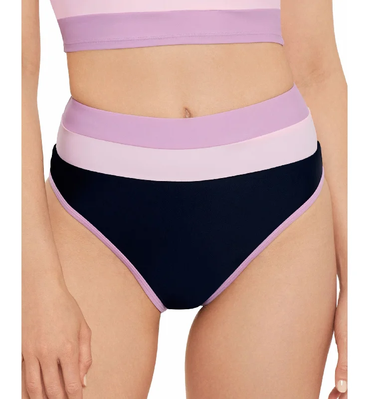 Juniors' Colorblocked High-Waist Bikini Bottoms Bikini with twisted straps, Sexy, Trendy, Chic