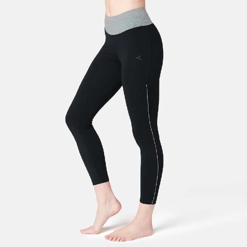 Women's Piped 7/8 Fitness Leggings 510 Trendy High-Compression Leggings