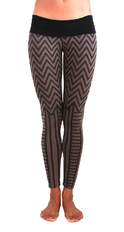 Chevron High Waisted Legging (4 Colors) Stylish Colorful Activewear Leggings