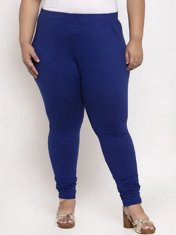 TAG 7 Women Plus Size Ankle Length Cotton Leggings Comfortable Bootcut Workout Leggings