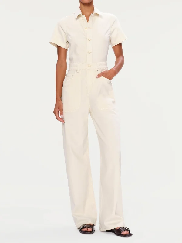 Montauk Jumpsuit | Manilla Jumpsuit with pockets, Practical, Comfortable, Casual