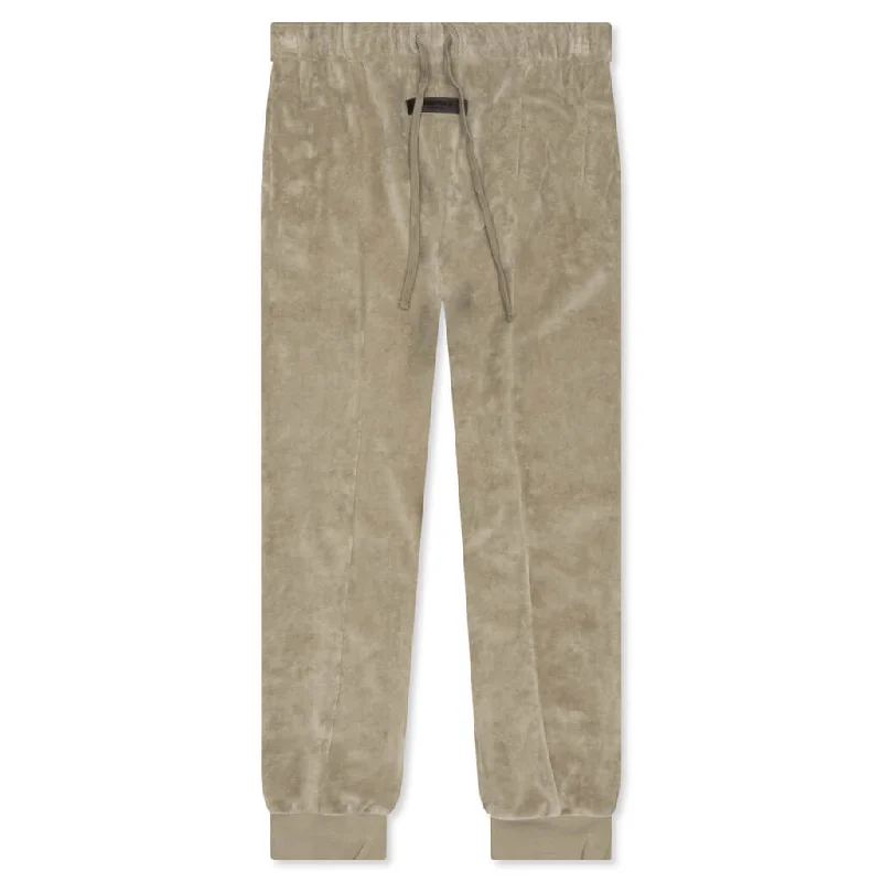 Essentials Women's Velour Pant - Oak Trendy Tapered Pants