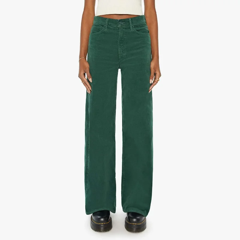 The Ditcher Roller Zip Sneak Pants | Dark Green Comfortable Jogger Trousers