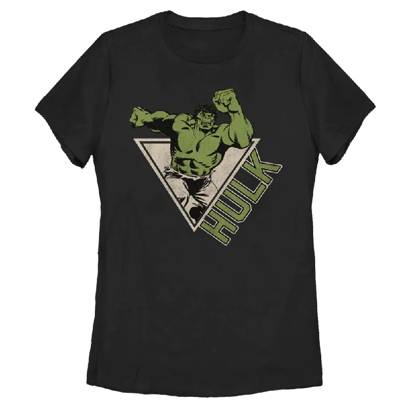 Women's Marvel Hulk Power T-Shirt-- Chenille Blend Fleece Blend Nylon Blend