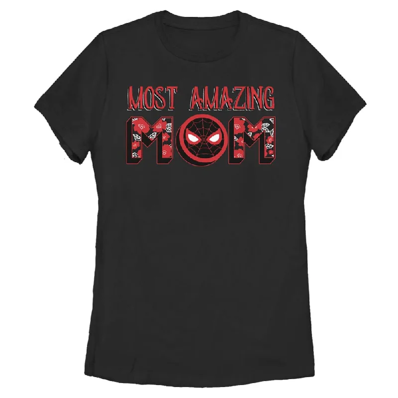 Women's Marvel Seasonal Most Amazing Mom T-Shirt-- Front Pockets Side Pockets Patch Pockets