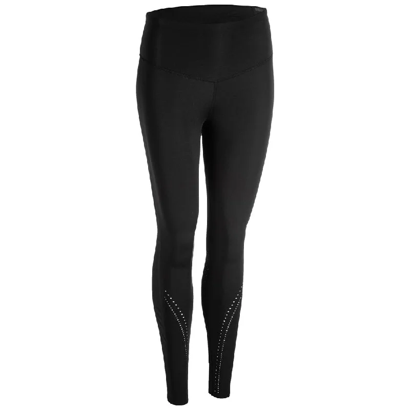 Shaping High-Waisted Fitness Cardio Leggings - Black Comfortable Zip-Up Leggings