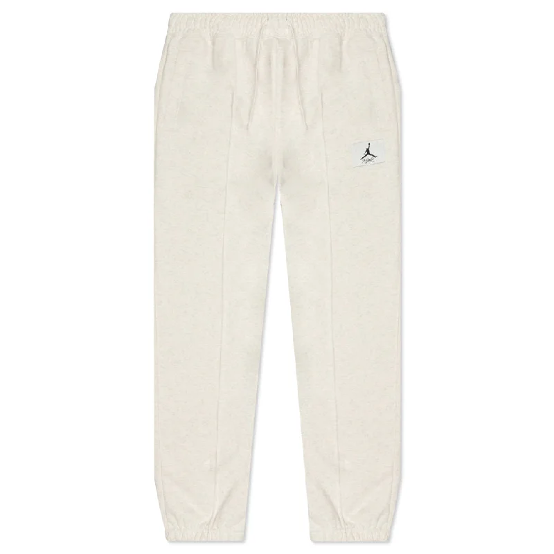 Essential Women's Fleece Pants - Coconut Milk/Heather Comfy High-Waist Jeans