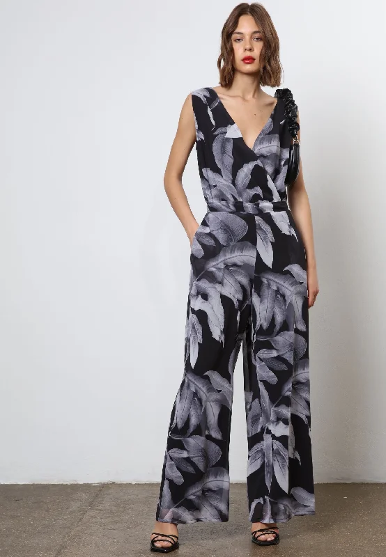 GEM JUMPSUIT BOTANIC BLACK Backless jumpsuit, Sexy, Evening wear, Fashionable