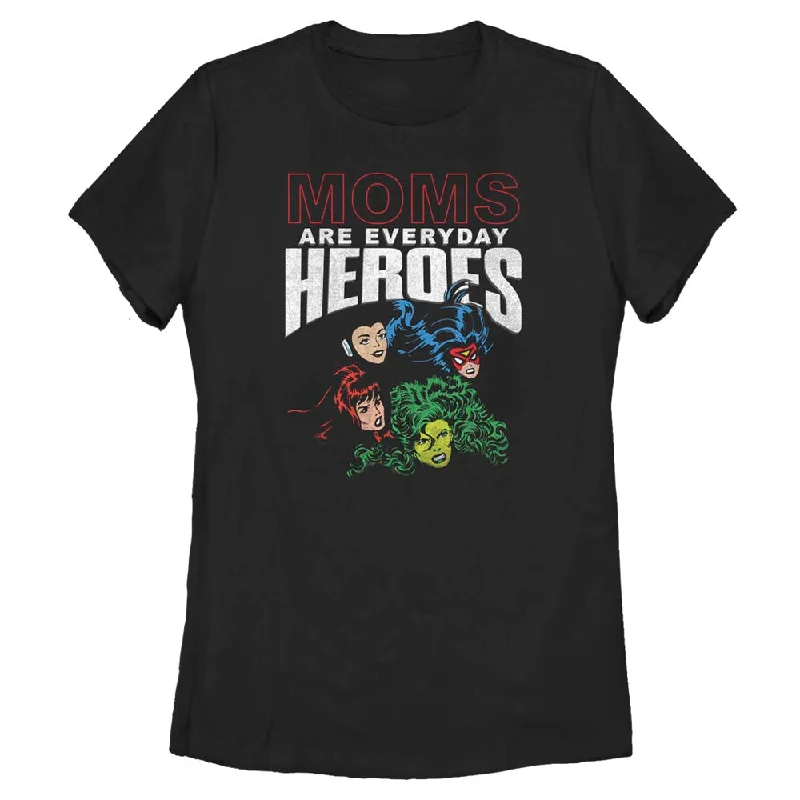 Women's Marvel Comics Everyday Heroes T-Shirt-- Layered Multi-layer Single Layer